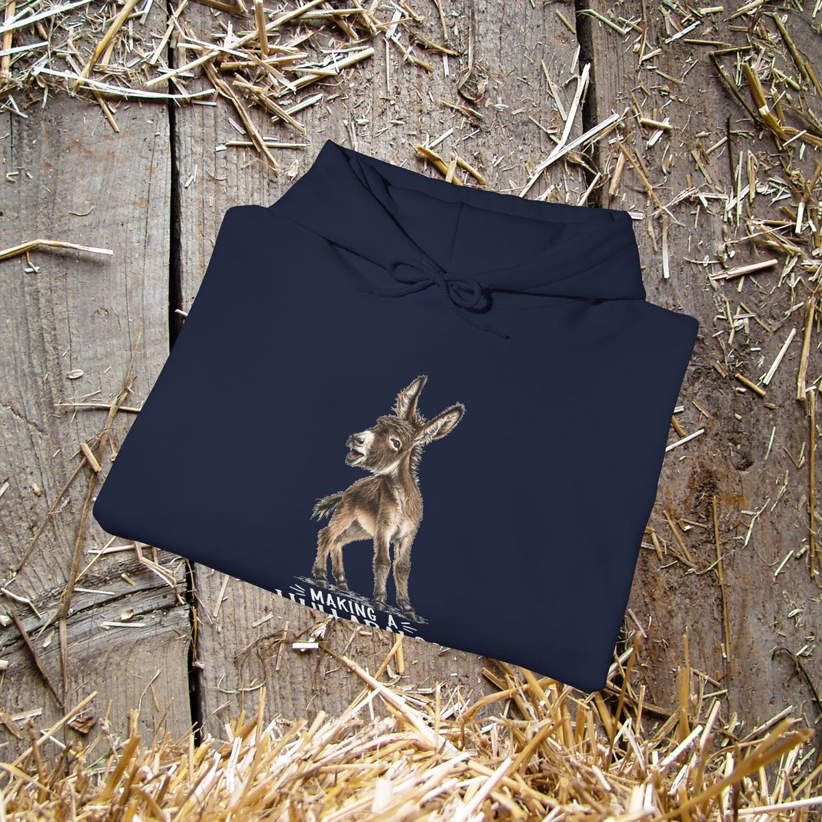 Making a Hullabaloo Donkey Hoodie – Funny Donkey Lover Sweatshirt