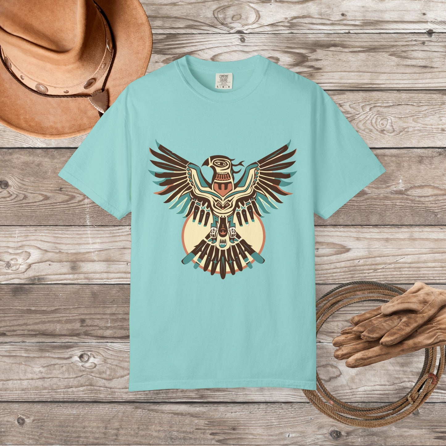 Native American Spirit Thunderbird T-Shirt – Boho Eagle Totem Tee