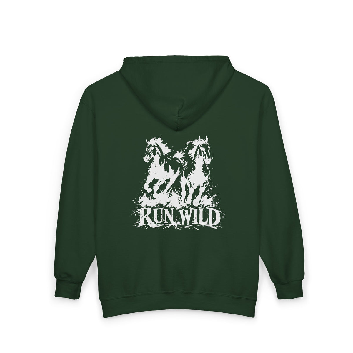Run Wild Horse Zip-Up Hoodie – Western Horse Jacket