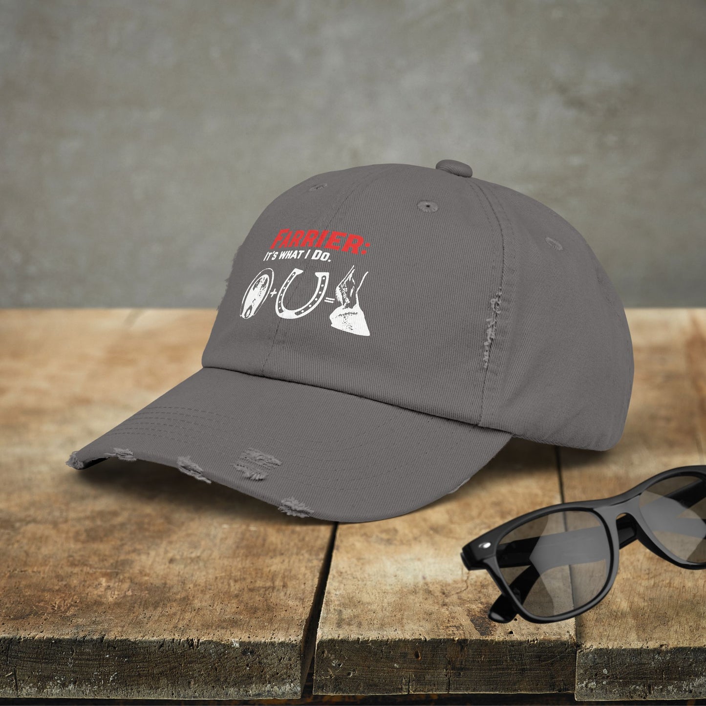 Farrier Work Hat, "Farrier: It's What I Do" Hat Horse Art