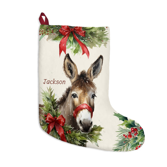 Christmas Mules Holiday Stocking, Unique Equine Gift Idea