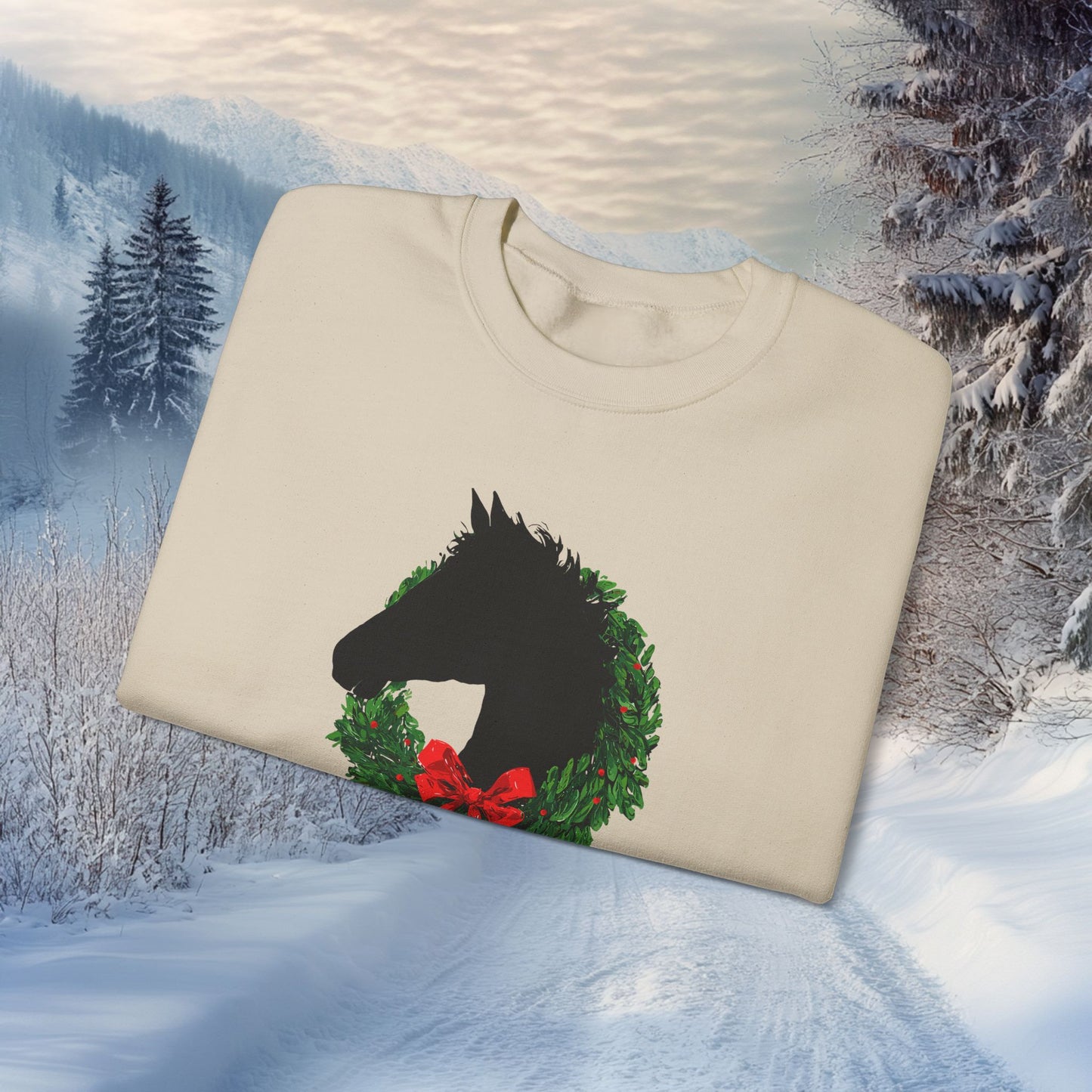 Christmas Is Better With Horses Sweatshirt – Horse Christmas Shirt