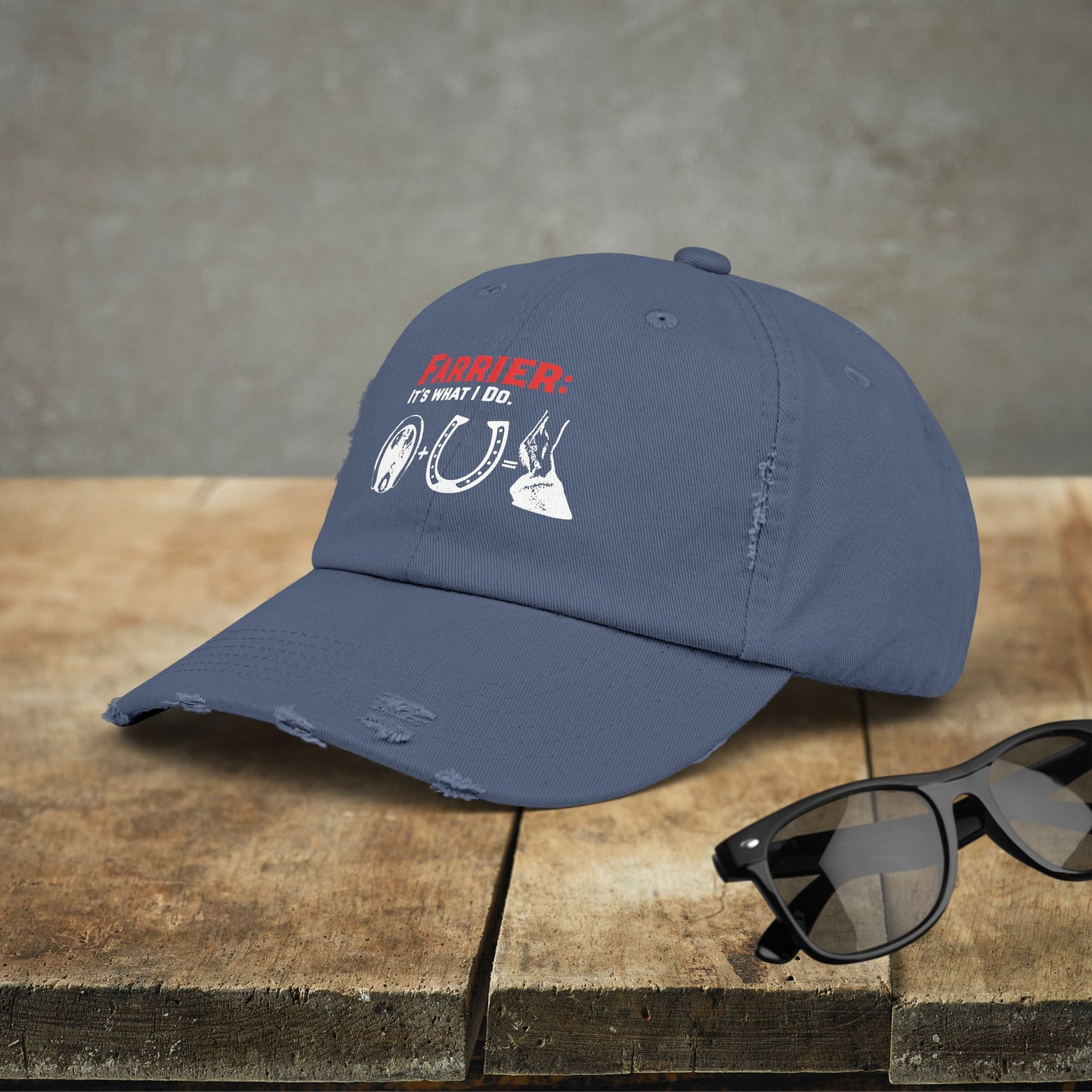 Farrier Work Hat, "Farrier: It's What I Do" Hat Horse Art