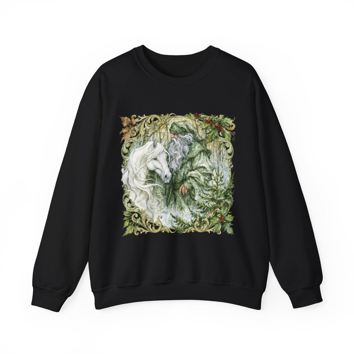 A Christmas Visit Horse Christmas Sweatshirt – Father Christmas
