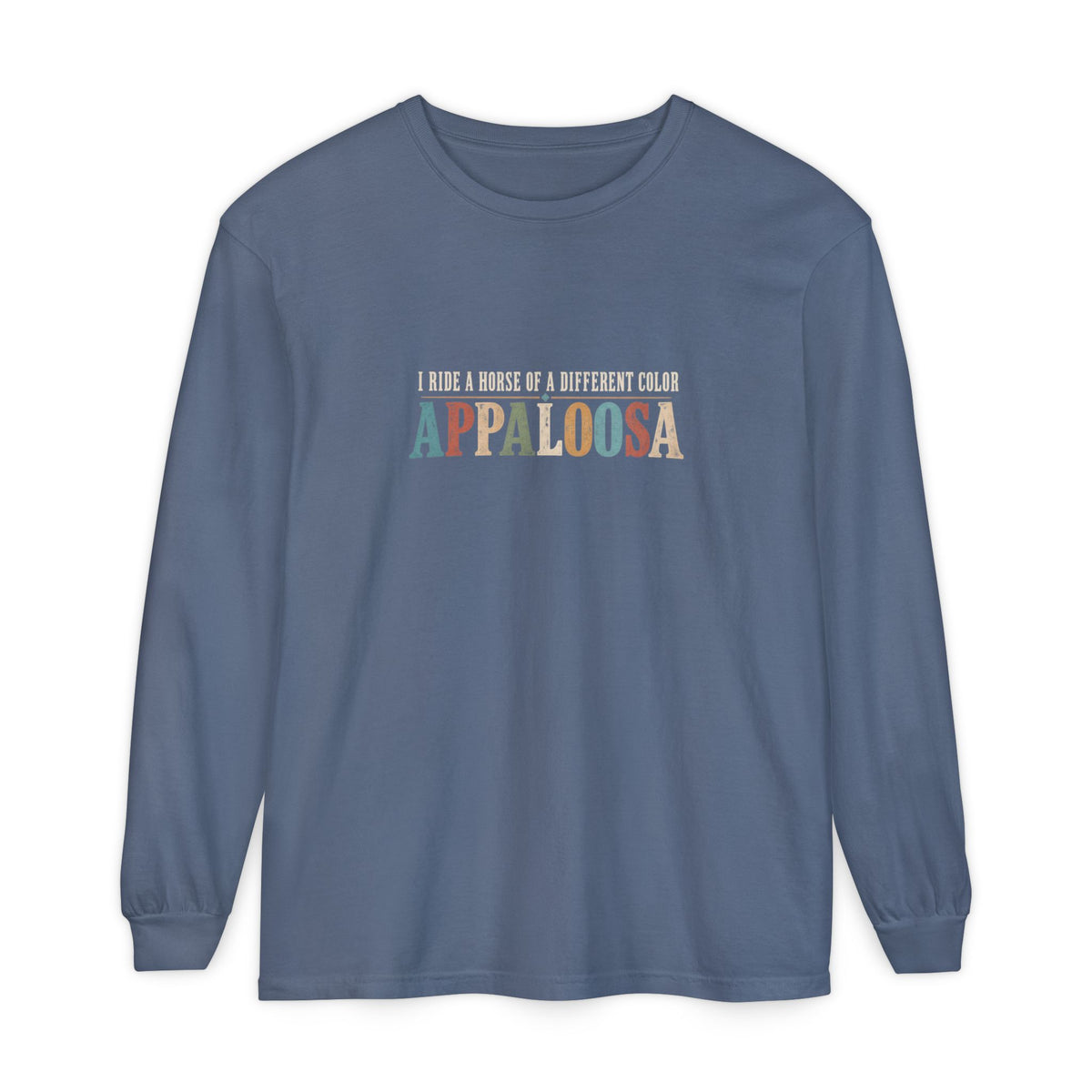 Appaloosa Horse Long Sleeve T-Shirt – Horse of a Different Color Comfort Colors Tee