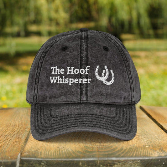 The Hoof Whisperer Hat – Farrier, Embroidered Personalized Horse Cap