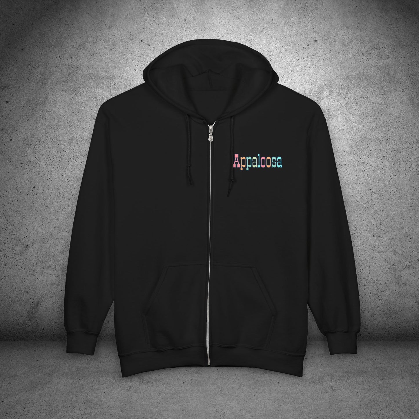 Appaloosa Zip Hoodie – “I Ride a Horse of a Different Color” Sweatshirt