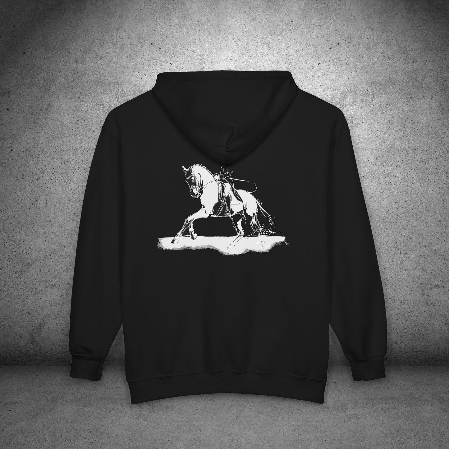 Dressage Horse Full Zip Hoodie – Wearable Art for Horse Lovers