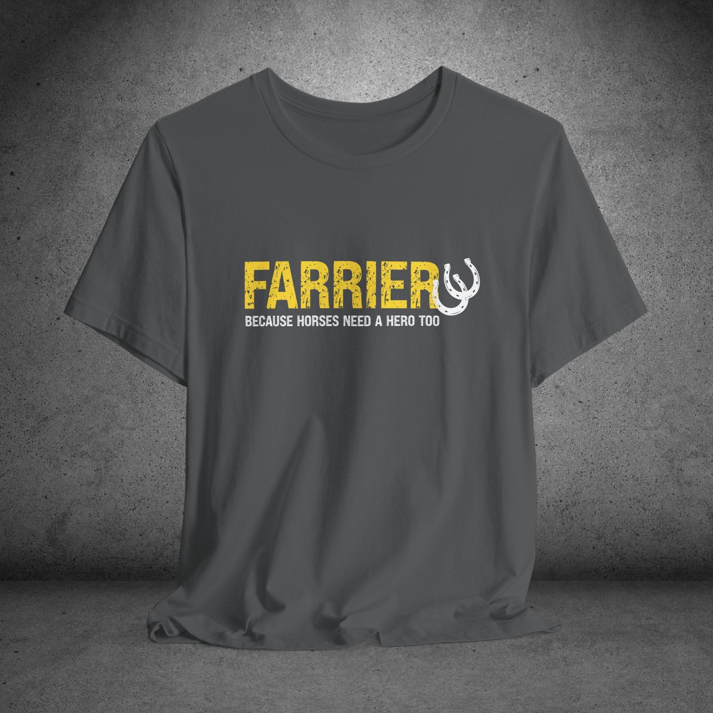 Farrier T-shirt, Farrier Horse Hero Tee, Horseshoer Work Shirt Tee