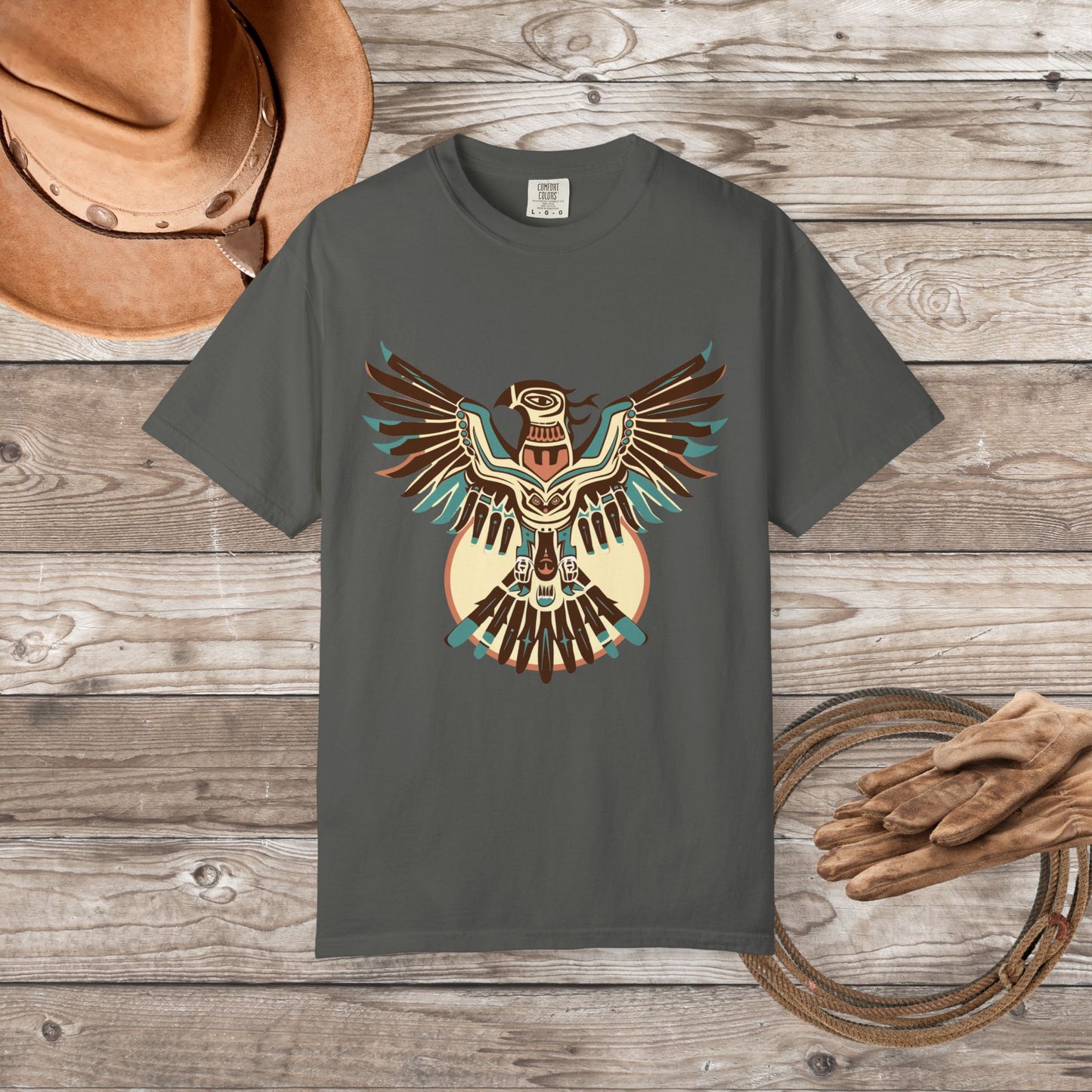 Native American Spirit Thunderbird T-Shirt – Boho Eagle Totem Tee