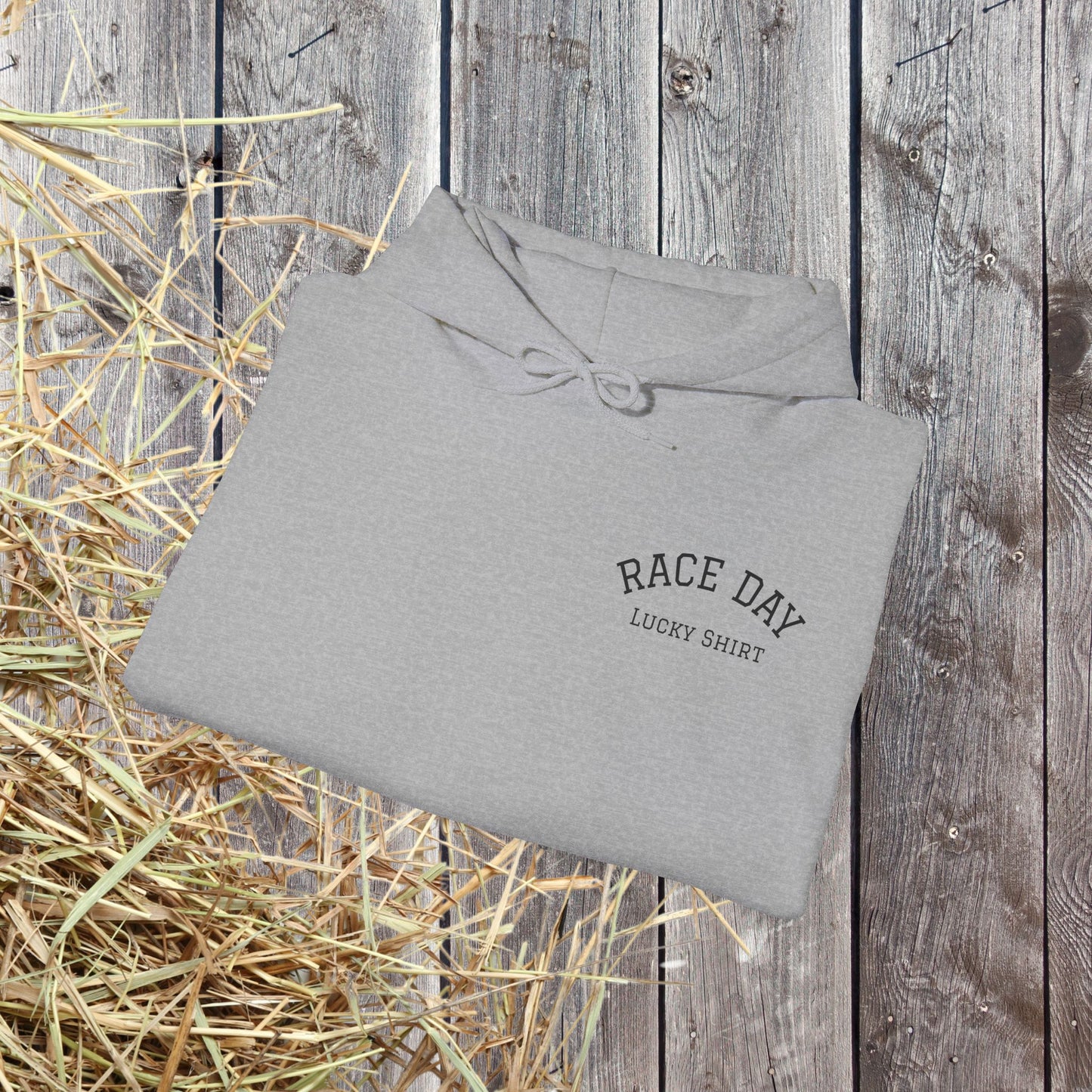 Horse Racing Hoodie — 'Race Day Graphic Hooded Sweatshirt