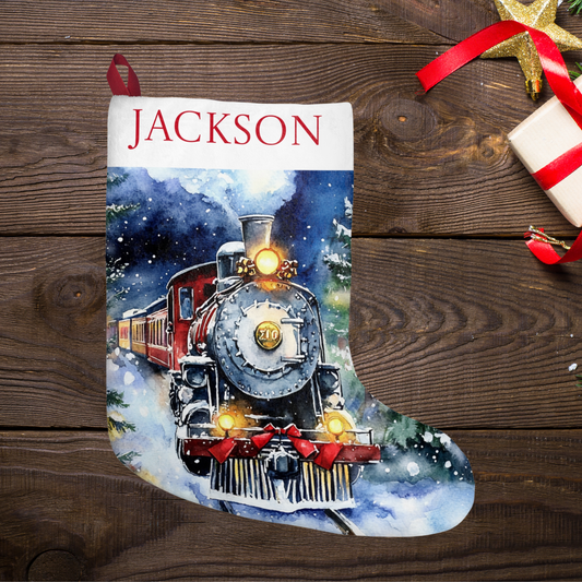 New Christmas Train Stocking Design -  For Christmas - Original Unique
