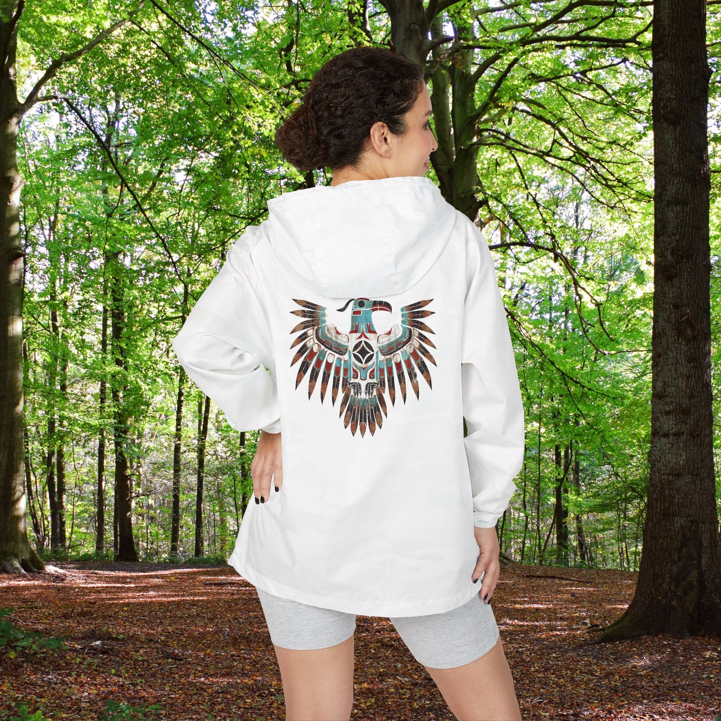 Thuderbird Eagle Windbreaker Jacket --- Unisex Full-Zip Coat