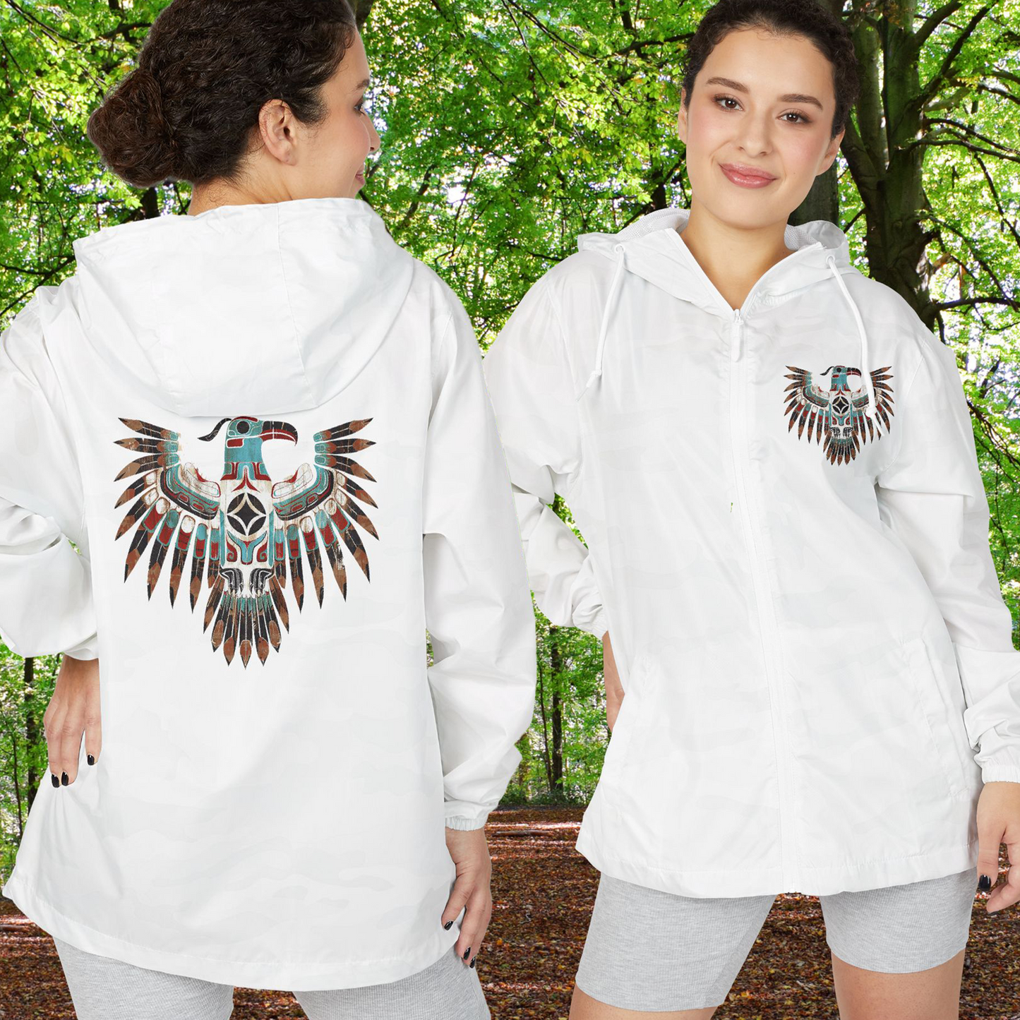 Thuderbird Eagle Windbreaker Jacket --- Unisex Full-Zip Coat