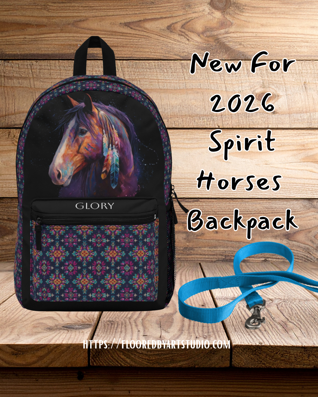 Colorful Spirit Horse Backpack – Personalized Horse Lover Bag