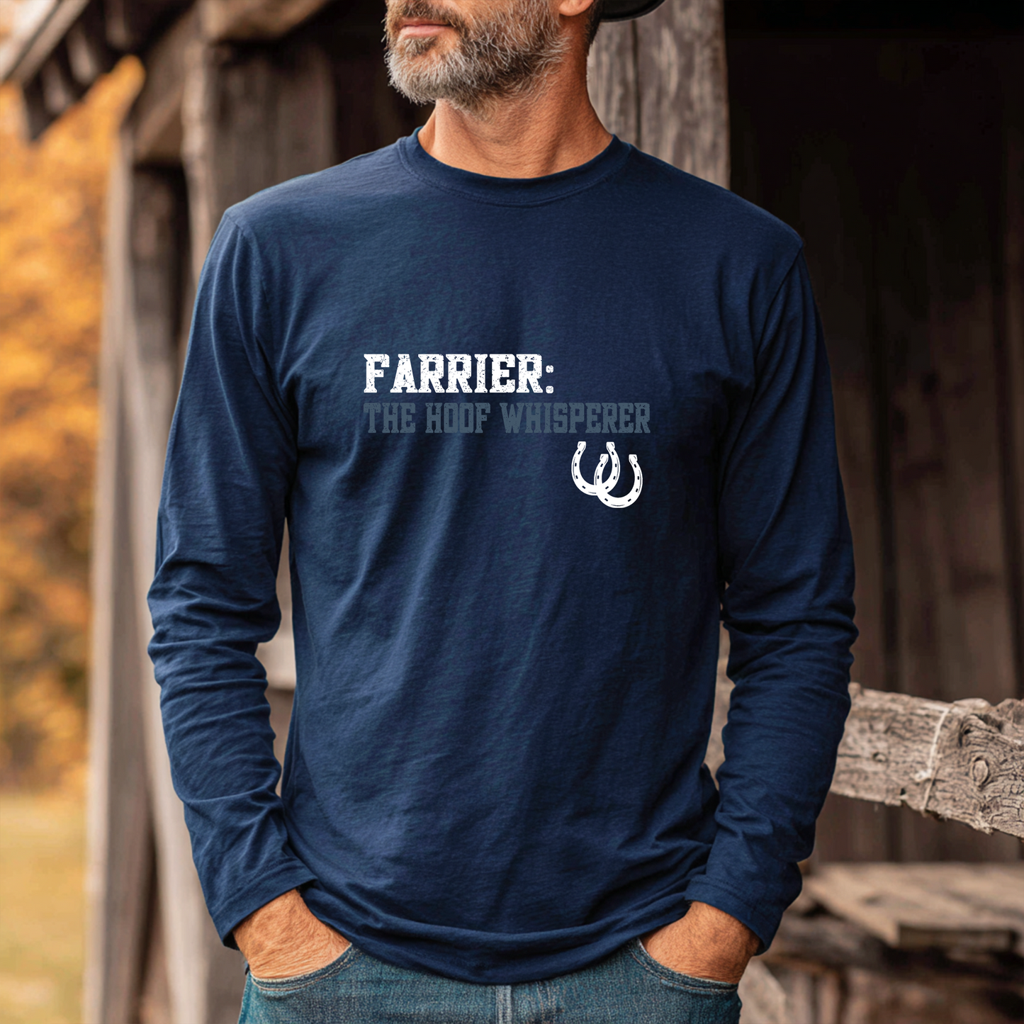 Farrier Long  Sleeve T-shirt, The Hoof Whisperer