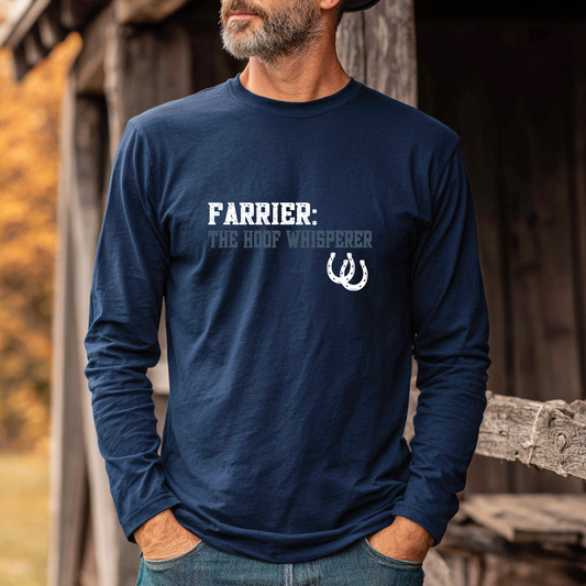 Farrier Long  Sleeve T-shirt, The Hoof Whisperer