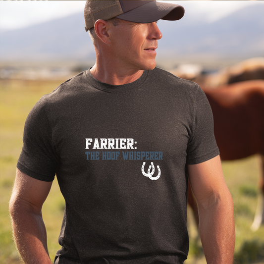 Farrier Tee — "The Hoof Whisperer" Horseshoe T-Shirt