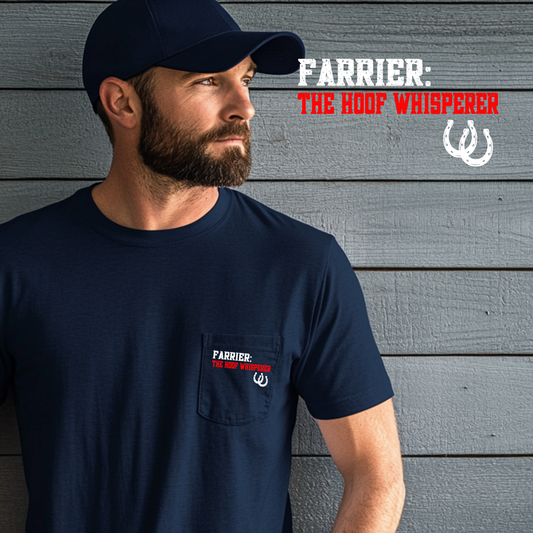 Farrier Pocket T-Shirt — Professional Hoof Master, Short sleeve