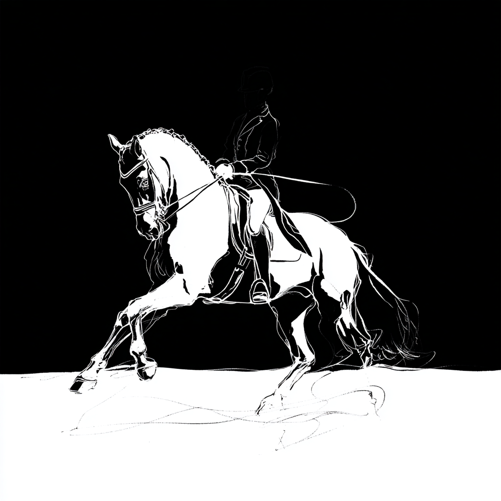 Dressage Horse Sweatshirt – Wearable Art for Horse Lovers