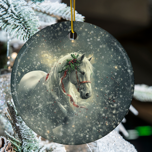 Magic Mare Personalized Horse Christmas Ornament