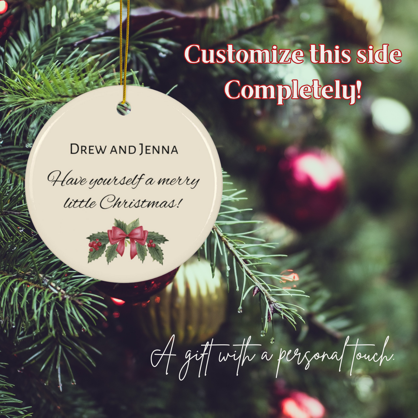 Personalized Clydesdale Horse Christmas Ornament