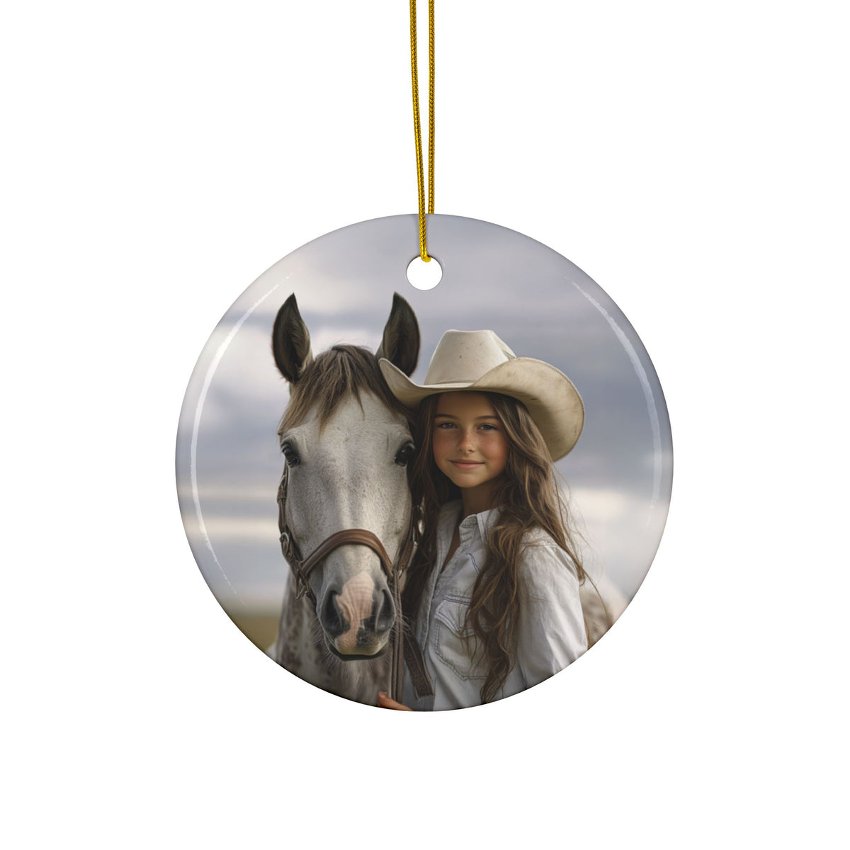 Custom Horse Photo Christmas Ornament – Personalized Keepsake