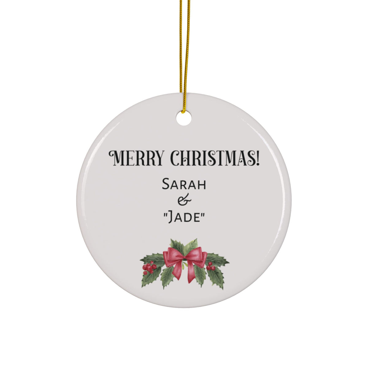 Custom Horse Photo Christmas Ornament – Personalized Keepsake