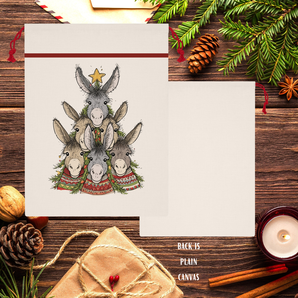 Mule Tree Christmas Gift Bag – Large Holiday Santa Sack