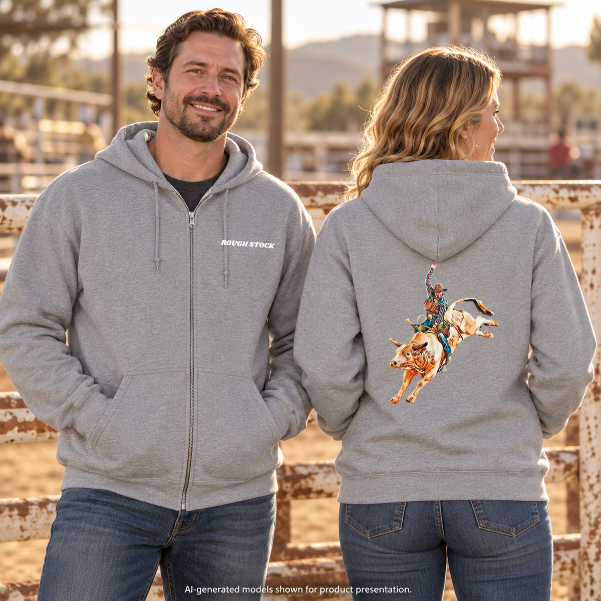 Rough Stock Bull Rider Full-Zip Hoodie