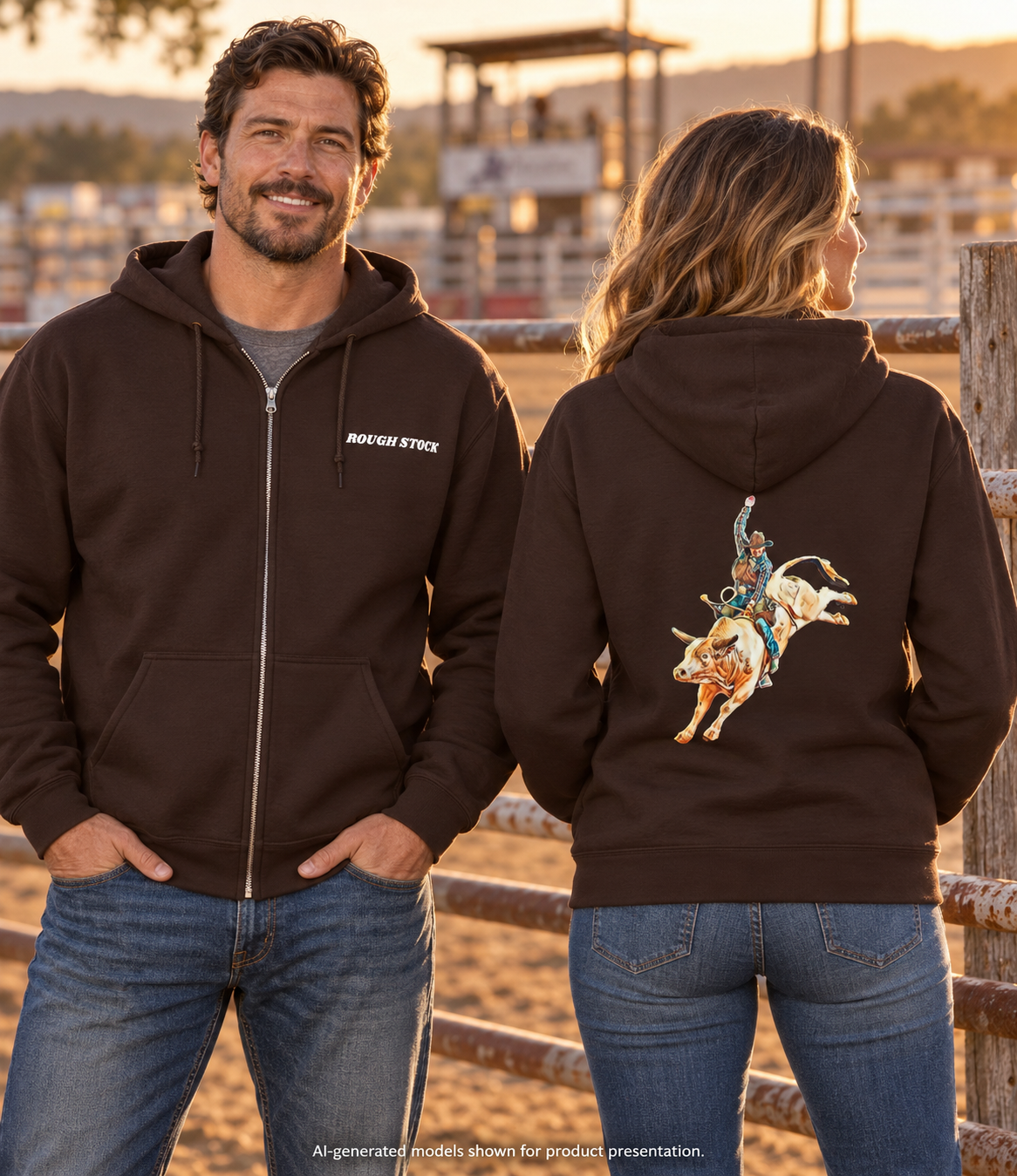 Rough Stock Bull Rider Full-Zip Hoodie