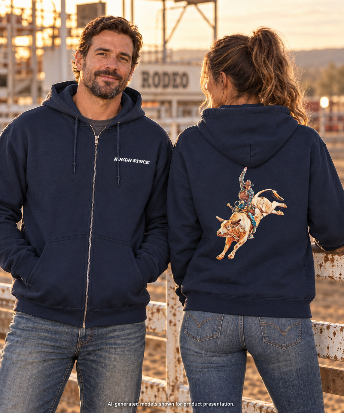Rough Stock Bull Rider Full-Zip Hoodie