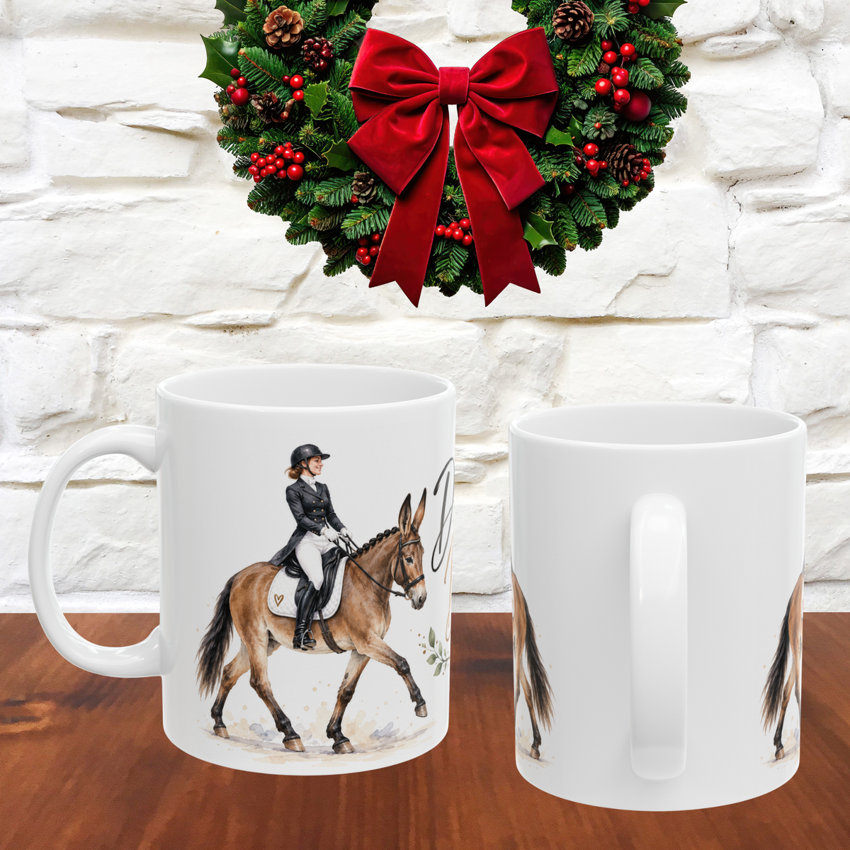 Dream Big Dressage Mule Mug – Equestrian Coffee Mug