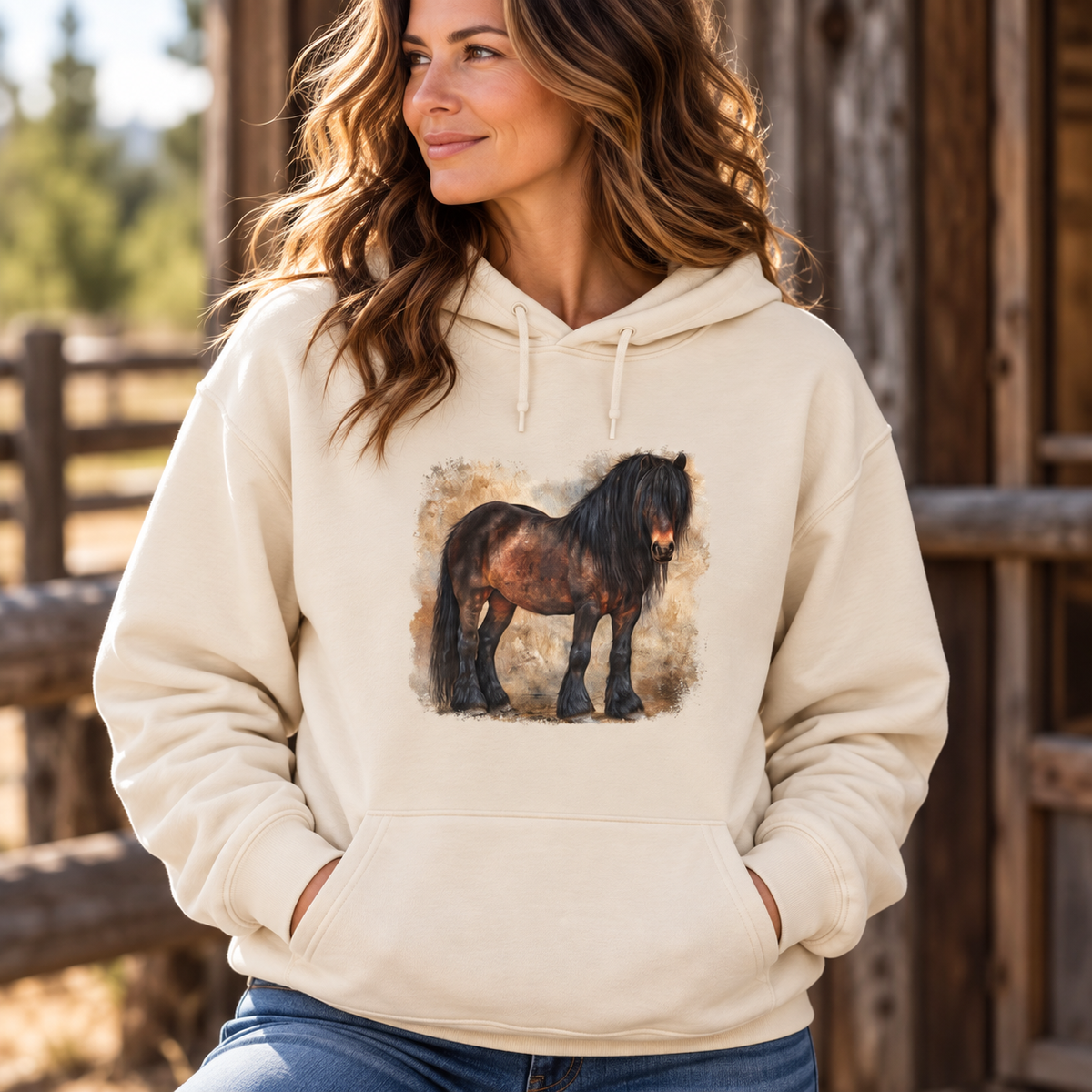North Swedish Draft Horse Hoodie - Sweatshirt for Draft Horse Lovers