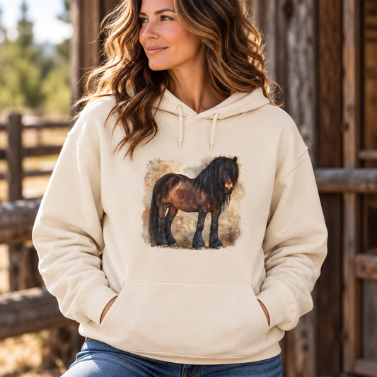 North Swedish Draft Horse Hoodie - Sweatshirt for Draft Horse Lovers