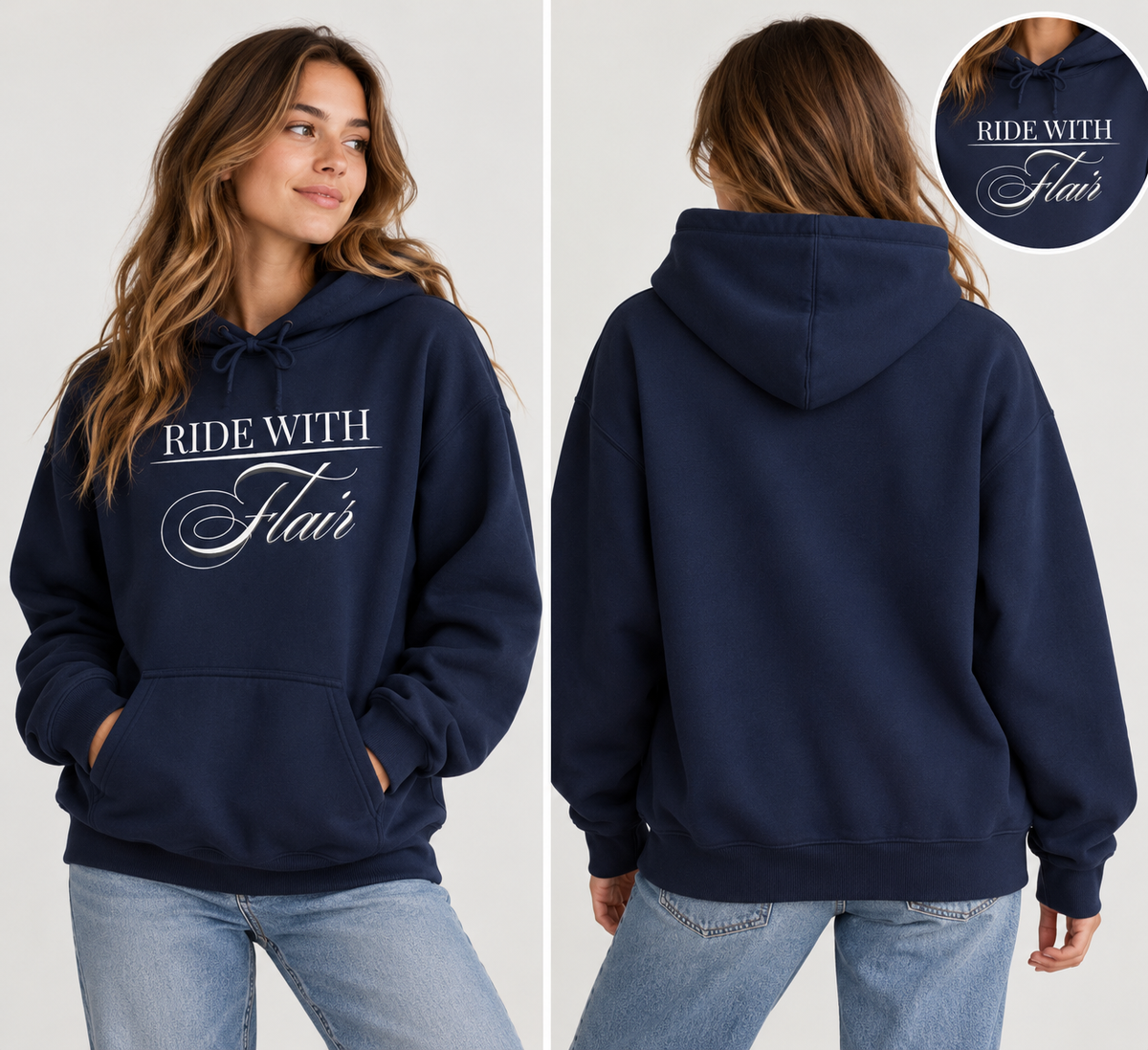 Ride With Flair Horse Hoodie – Equestrian Sweatshirt