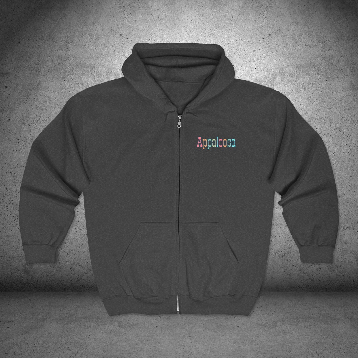Appaloosa Zip Hoodie – “I Ride a Horse of a Different Color” Sweatshirt