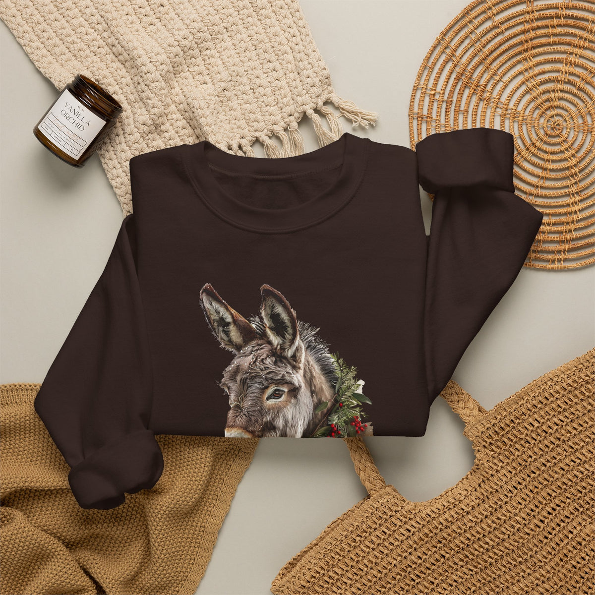 Donkey Christmas Sweatshirt – Merry Christmas Donkey