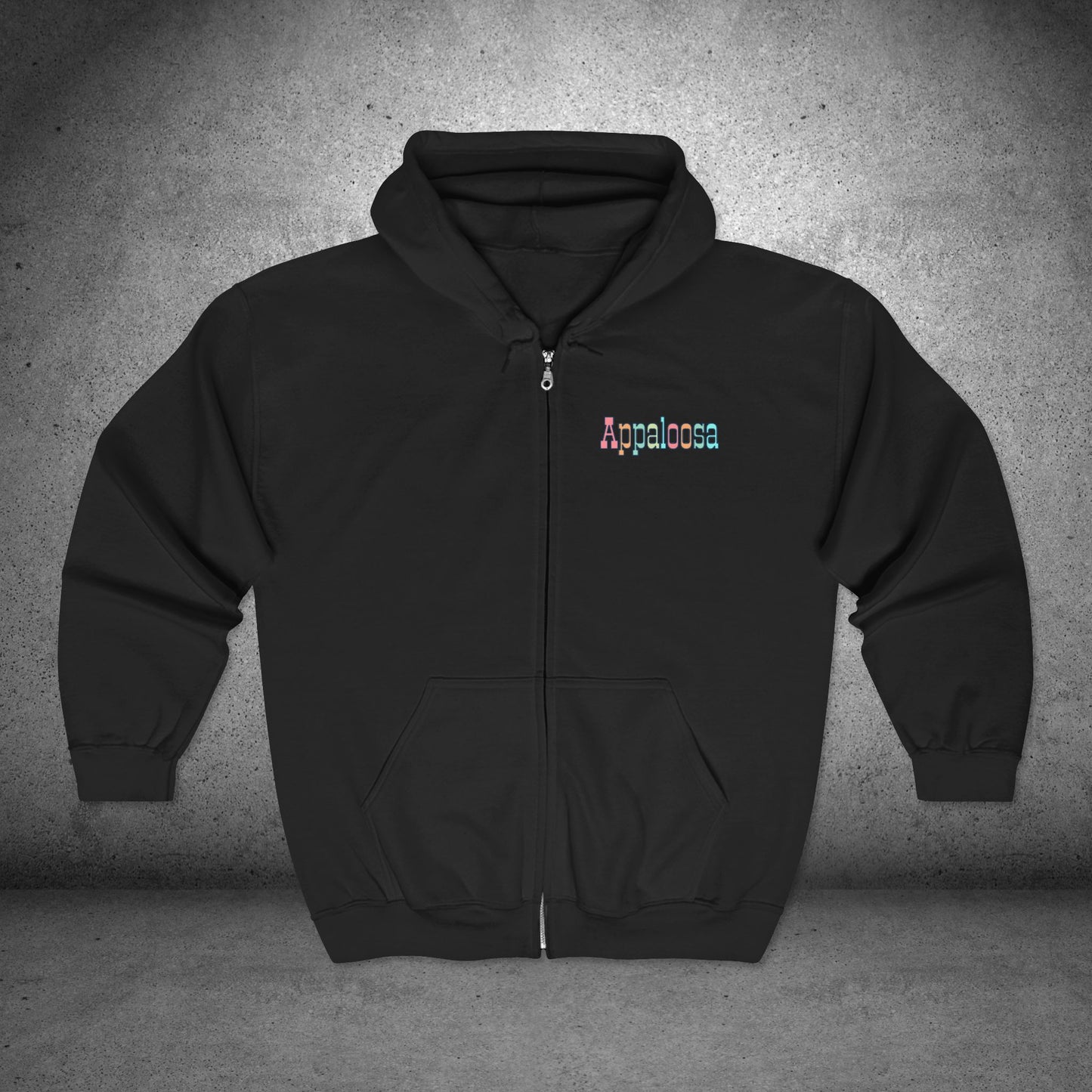 Appaloosa Zip Hoodie – “I Ride a Horse of a Different Color” Sweatshirt