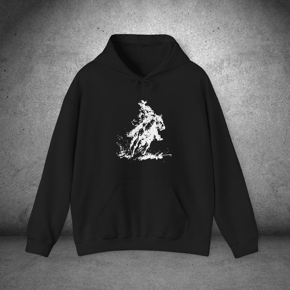 Western Ranch Horse Art Hoodie - Equestrian Sketch Sweatshirt