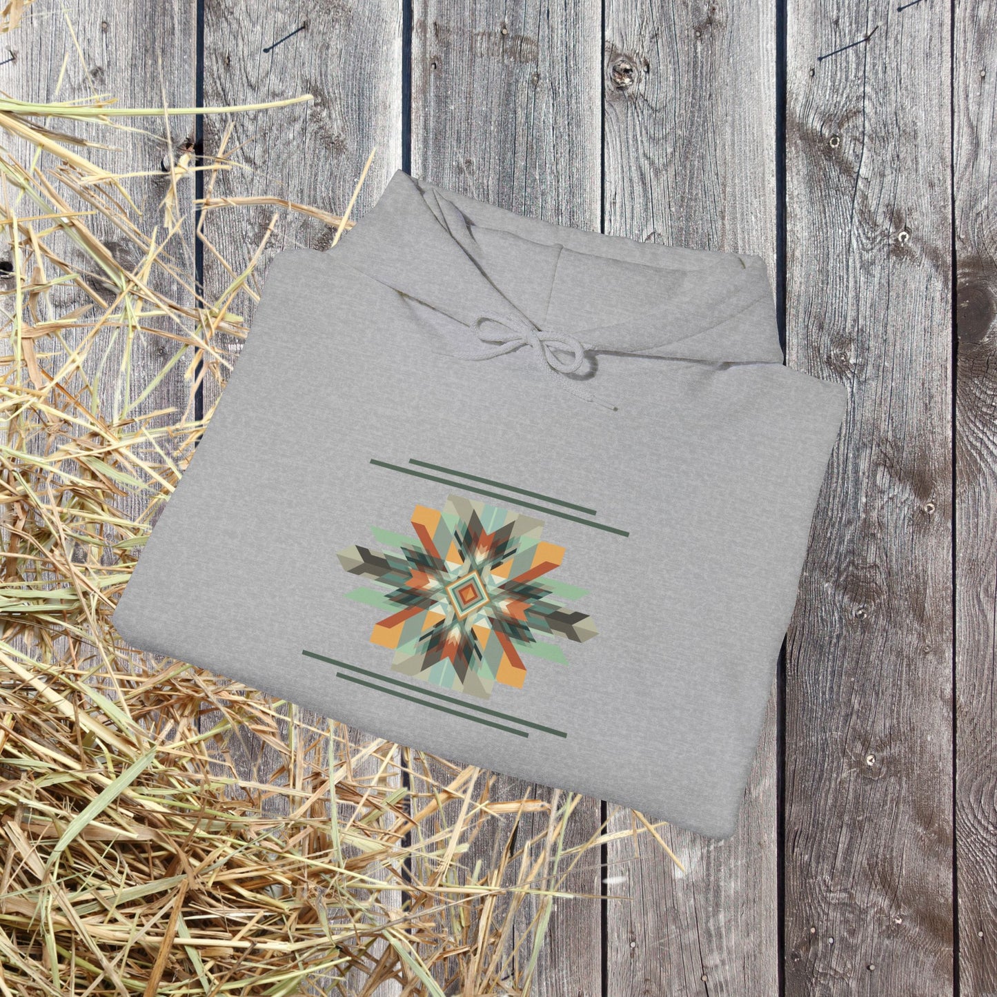 Spirit Warrior Southwestern Geometric Star Hoodie