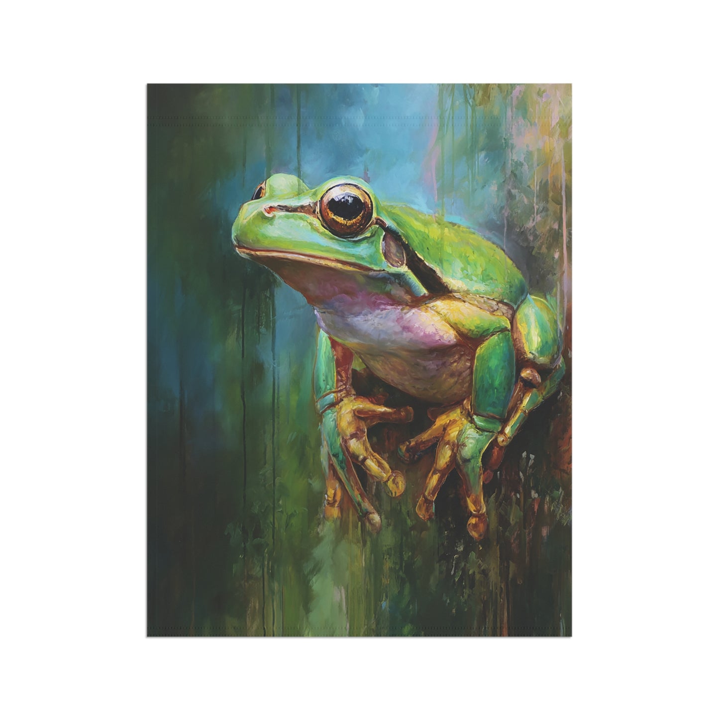 Unique Whimsical Frog Garden Banner