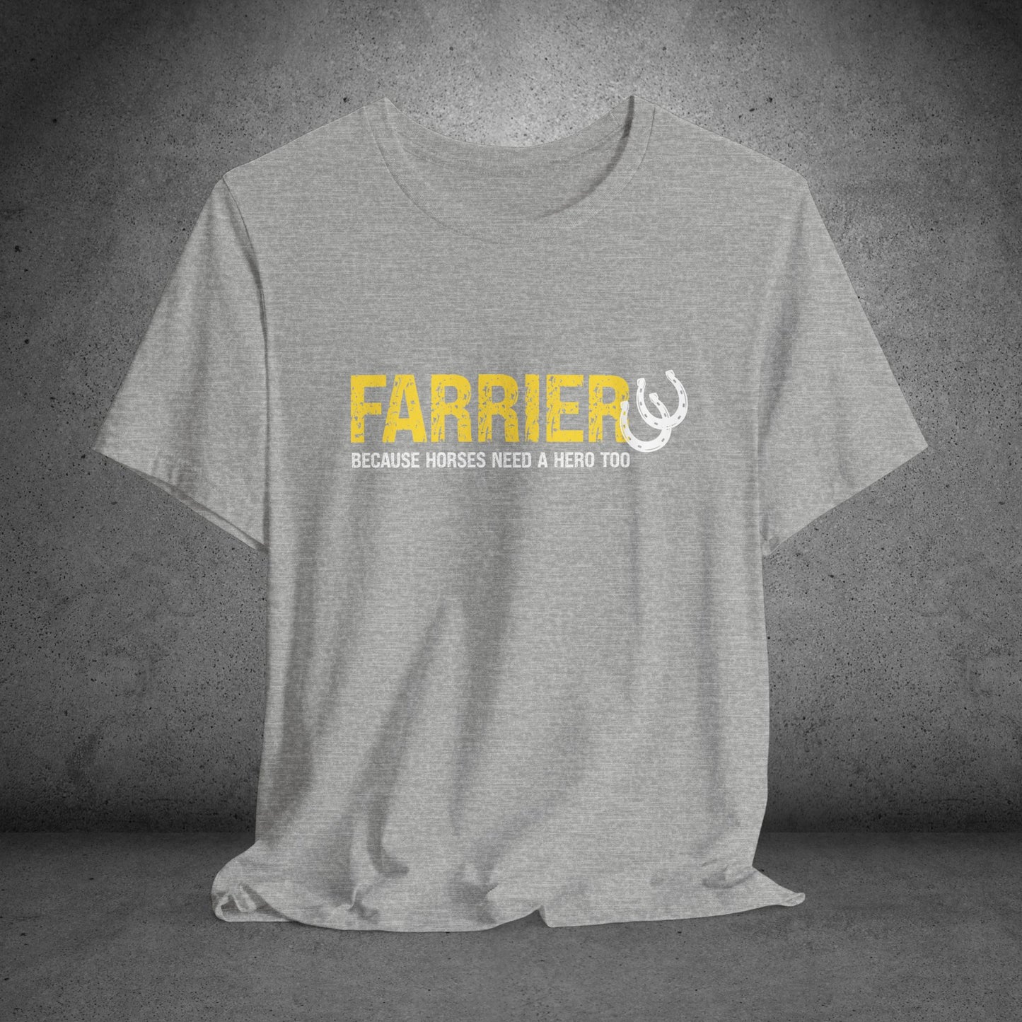 Farrier T-shirt, Farrier Horse Hero Tee, Horseshoer Work Shirt Tee