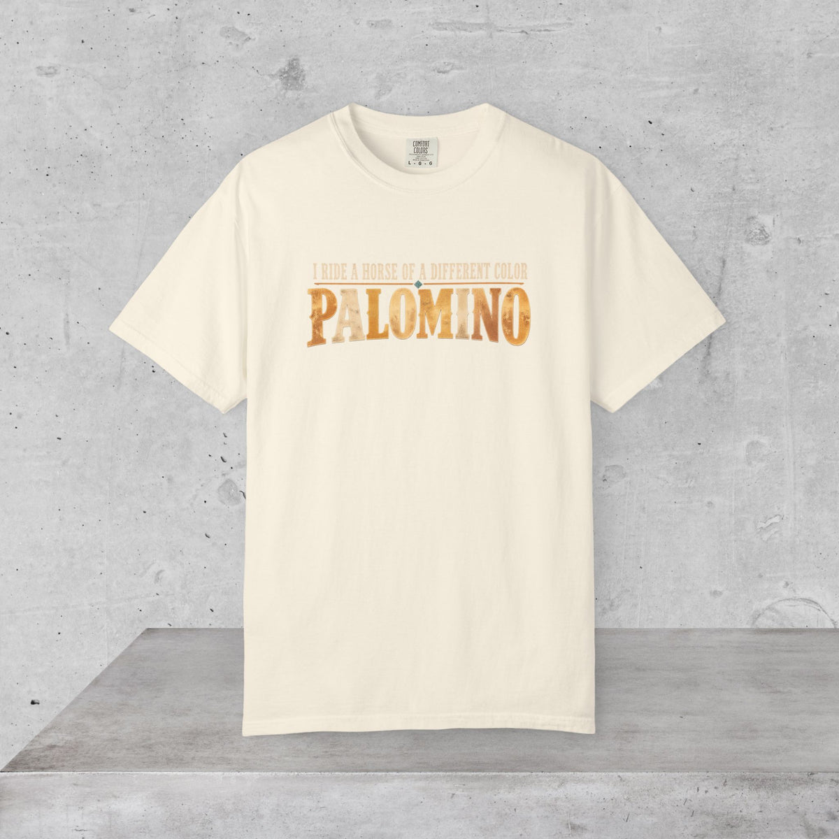 Palomino Horse T-Shirt – I Ride a Horse of a Different Color | Comfort Colors