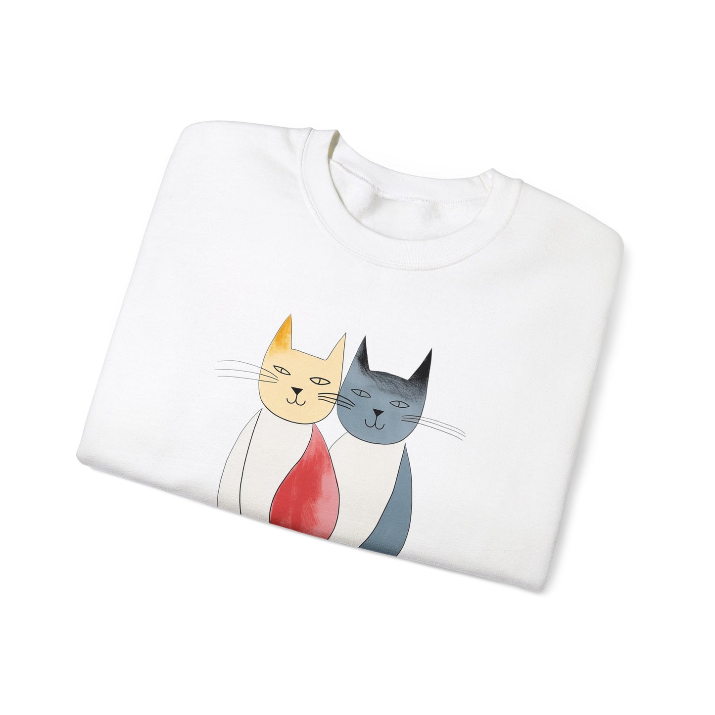 Cat Sweatshirt, Mid Century Modern Atomic Cat Style Cat Lover