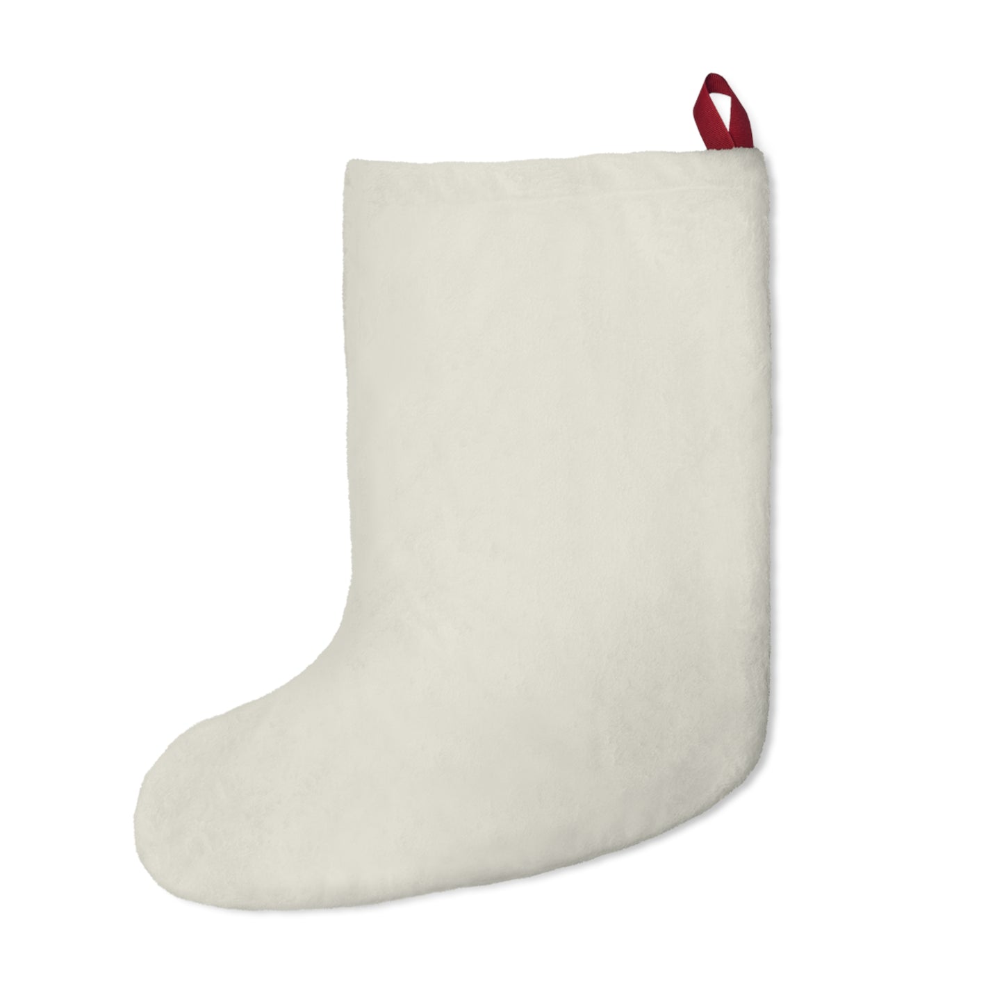 Christmas White Mare Horse Stocking Simple White Holiday Stocking