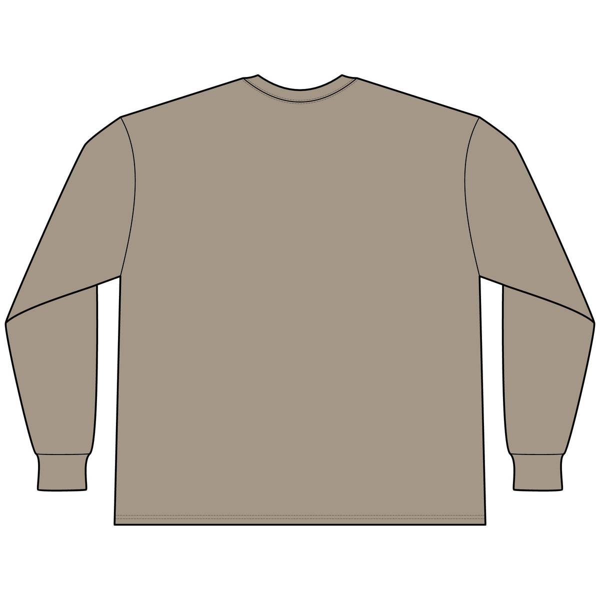 Fjord Horse Long Sleeve Shirt, Oversized Heavyweight Cotton Equestrian Tee