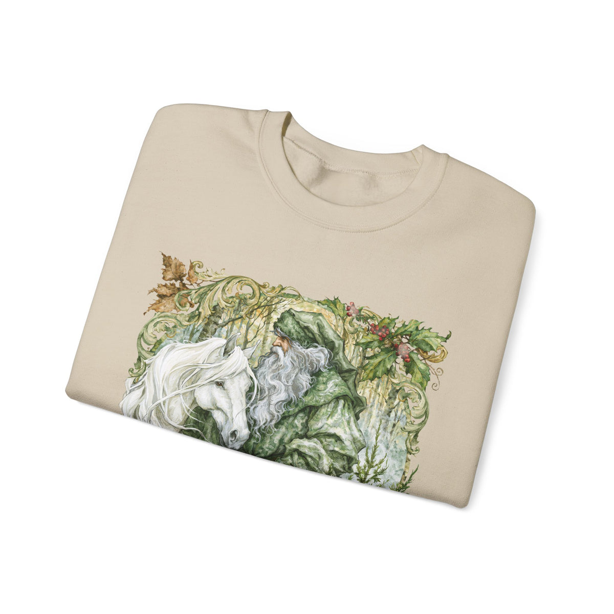 A Christmas Visit Horse Christmas Sweatshirt – Father Christmas