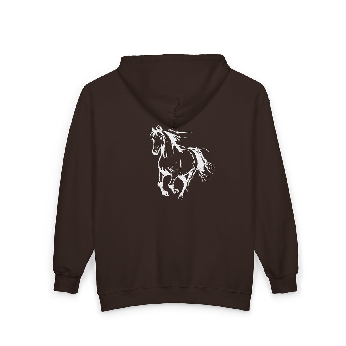 Horse Full Zip Hoodie, Galloping Horse Jacket, Equestrian Hoodie, Horse Lover Gift