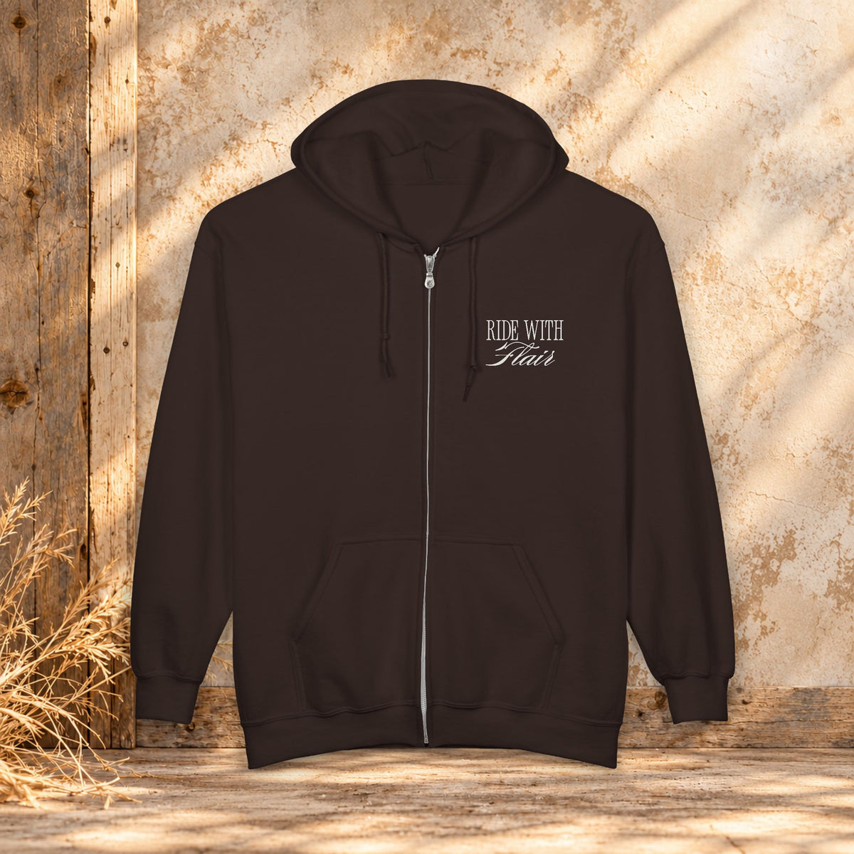 Ride With Flair Full-Zip Horse Hoodie – Equestrian Sweatshirt